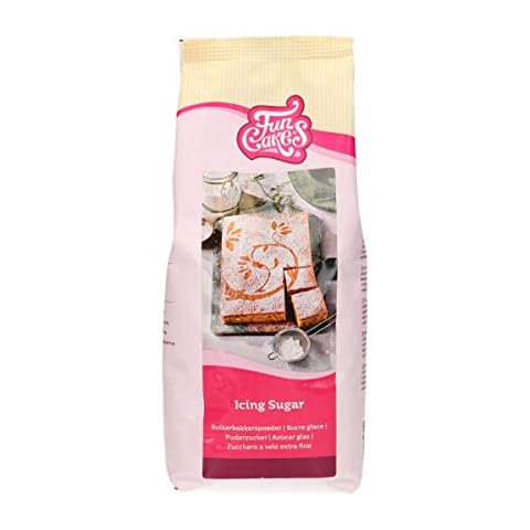 FunCakes Puderzucker, raffinierter Puderzucker von Konditorqualität, ultrafeine Textur, perfekt für die Herstellung von Buttercreme oder zum Ausrollen von Fondant Cover
