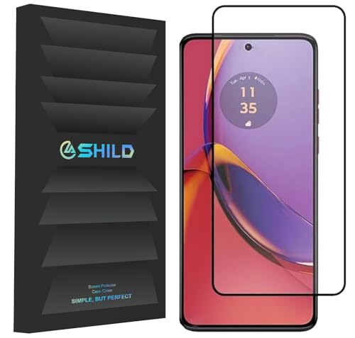 Image of SHILD Tempered Glass Screen Protector Compatible for Motorola Moto G84 / G34 (6.5-Inch) - Full Edge-to-Edge Coverage, 9H Hardness, HD Clarity, Easy Installation Kit