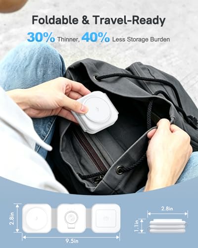 Magsafe 3 in 1 Foldable Travel Wireless Charger for Apple Multi Device — view 4
