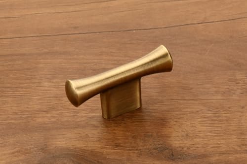 Image of HARMONUS Knobs for Drawer & Cabinets Set Gold Wardrobe Kitchen Door Pull Handle Knobs Square Shape Drawer Knob - (KNOBS-193- Pack of 2)