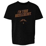 Funny Vintage Western Quote Toddler T-Shirt Im Your Huckleberry Black 2T