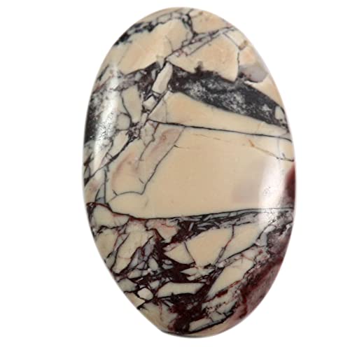 Cabochon en Jaspe exotique en porcelaine de 40,1 cts, une gemme rare taillée avec précision