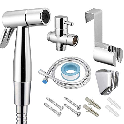 VOVA Handheld Shattaf Bidet Sprayer For Toilet, Cloth Diaper Sprayer,Toilet Shower with T-valve,Toilet