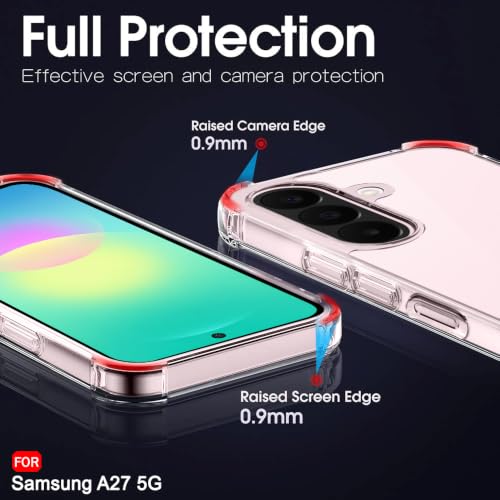 Image of TheGiftKart Crystal Clear Back Cover Case for Samsung Galaxy A27 5G | 360 Degree Protection | Shock Proof Design | Transparent Back Cover Case for Samsung Galaxy A27 5G (PC & TPU, Transparent Bumper)