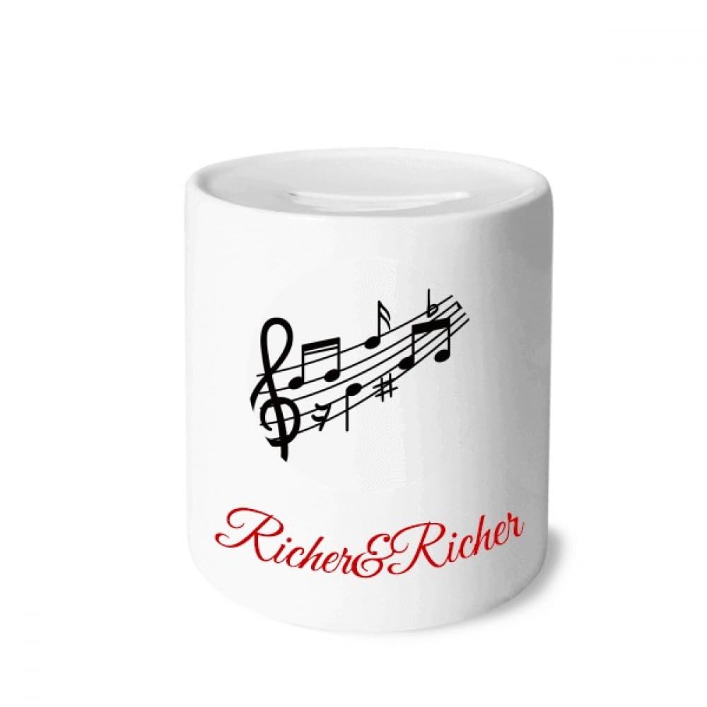 Boîte à billets de musique ronde Flappg en finition premium durable