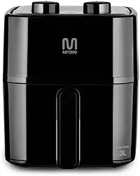 Fritadeira Elétrica sem óleo Air Fryer 3L 1200W 127V com Timer Sonoro Preto Multi - GO250