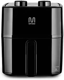Fritadeira Elétrica sem óleo Air Fryer 3L 1200W 127V com Timer Sonoro Preto Multi - GO250