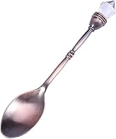 Vista 11 de Cuchara agitadora de diamante estilo corte europeo cuchara de café de aleación retro cuchara pequeña para pastel de té helado postre bar uso