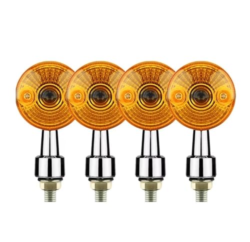 Clignotants de moto étanches en lot de 4 pièces pour feux de signalisation universels 12V