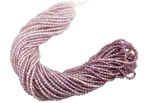 Spinelle rose perles AAA facettées 2mm de qualité gemme supérieure pour bijoux d'exception - 2