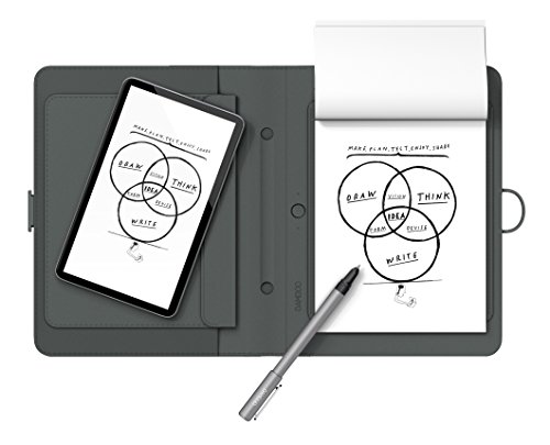 Wacom Bamboo Spark   Cuaderno Digital Inteligente con Funda para Tablet, Color Gris