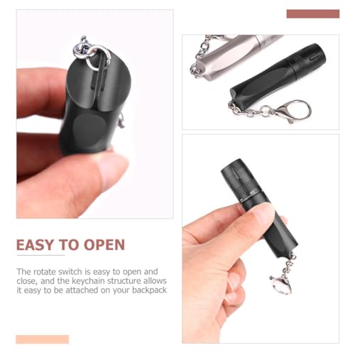Gadpiparty CN40R32S40EF160J6S 3Pcs Flashlight Pendant Linternas De Mano Mini Keychain Led Flash Lights Bright Flashlight Keychain Flashlight Fire Coast Light Handheld Aluminum Alloy Small Keychain thumb #6