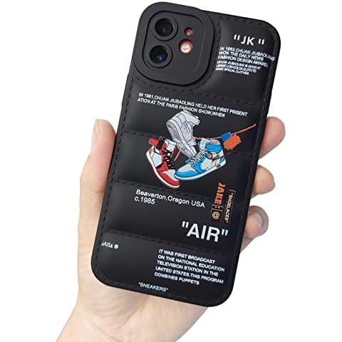 Cairiocoin Ins Off Sports Shoes Puffer Phone Case for iPhone 11 6.1 inch Cover