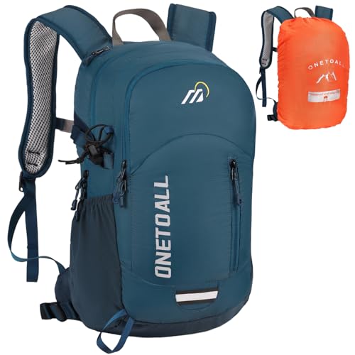 ONETOALL Diebstahlsicherer Wanderrucksack Damen 20L, Leichter Tagesrucksack Herren Klein, Wasserdichter