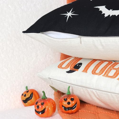 Spooky Gothic Ghost Pillow Covers - Halloween Home Decor Set - Image 3