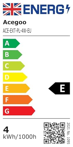 acegoo Wohnmobil Verandalicht LED zweifarbig (weiß/bernsteinfarben) umschaltbar, 12V Außen-Ersatzleuchte für Anhänger, Wohnmobil, 410 Lumen, IP66 Nano Wasserdicht (weiß)