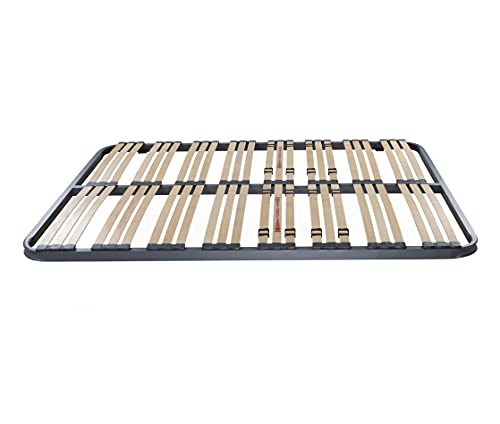DORMIDAN - Somier Somieres multiláminas | Regulación Lumbar | sin Patas | Tubo de Acero 40x30mm | Medida 135x190cm Cover