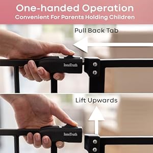 InnoTruth-289-421-Wide-Baby-Gate-for-Stairs-30-Tall-Dog-Gates-for-Doorways-Expandable-One-Hand-Open-Easy-Walk-Through-Dual-Lock-Metal-Pet-Gates-for-Dogs-Black-Family-Moms-Choice-Award-Winner - Cucciolini Doodles   InnoTruth-289-421-Wide-Baby-Gate-for-Stairs-30-Tall-Dog-Gates-for-Doorways-Expandable-One-Hand-Open-Easy-Walk-Through-Dual-Lock-Metal-Pet-Gates-for-Dogs-Black-Family-Moms-Choice-Award-Winner