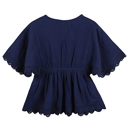 Gerber Baby and Toddler Girls Swim Cover Up, Navy, 12 Months - image 5