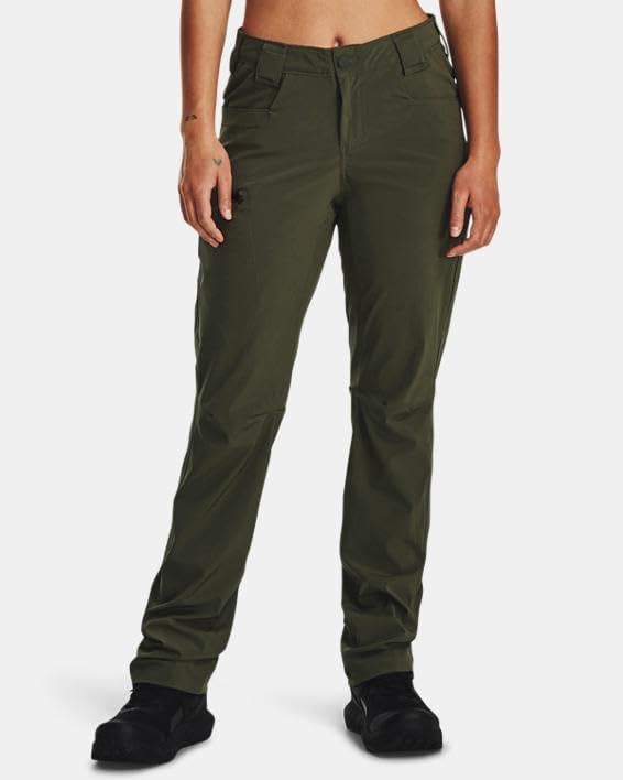 Under Armour Womens Defender Pants, (390) Marine OD Green / / Marine OD Green, 8