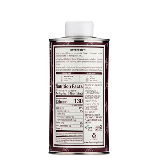 La Tourangelle - Roasted Walnut Oil 16.9 Fl. Oz.