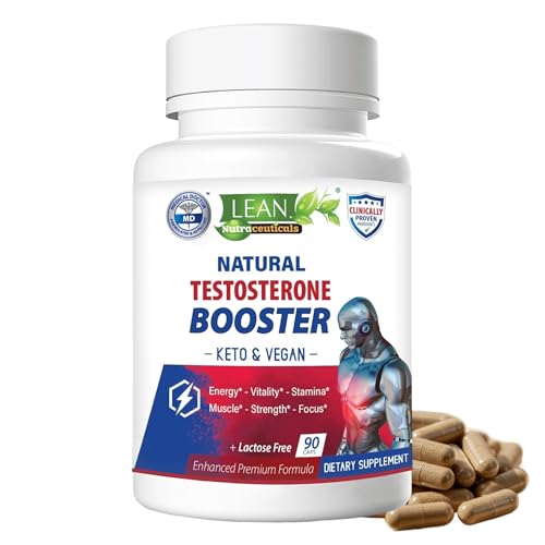 Testosterone Libido Booster Male Enhancing Supplement for Men, Vegan Tongkat Ali DHEA Boron...