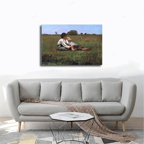 Impression sur toile Winslow Homer poster décoration murale cadre suspendu 20x30 cm