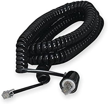 Miniatura 4 de Softalk Twisstop Detangler con cable telefónico enrollado de 25 pies, color negro