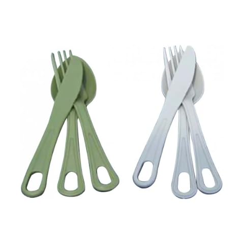 Sunncamp Durable Polycarbonate Cutlery Set for Camping Cover