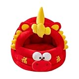 Milageto Katzenbett-Höhle, Katzenunterkunft, verdickte, Festliche Atmosphäre, Katzen-Pod, Haustierhaus, Katzennest für Hamster, Kaninchen,