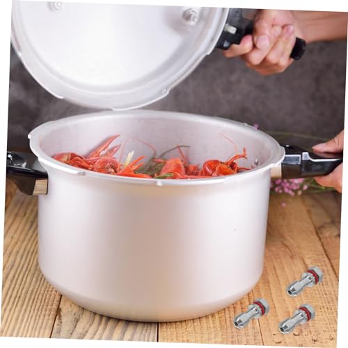 Healifty 10 piezas válvula de escape para olla a presión Accesorio de reemplazo de aluminio miniatura 6