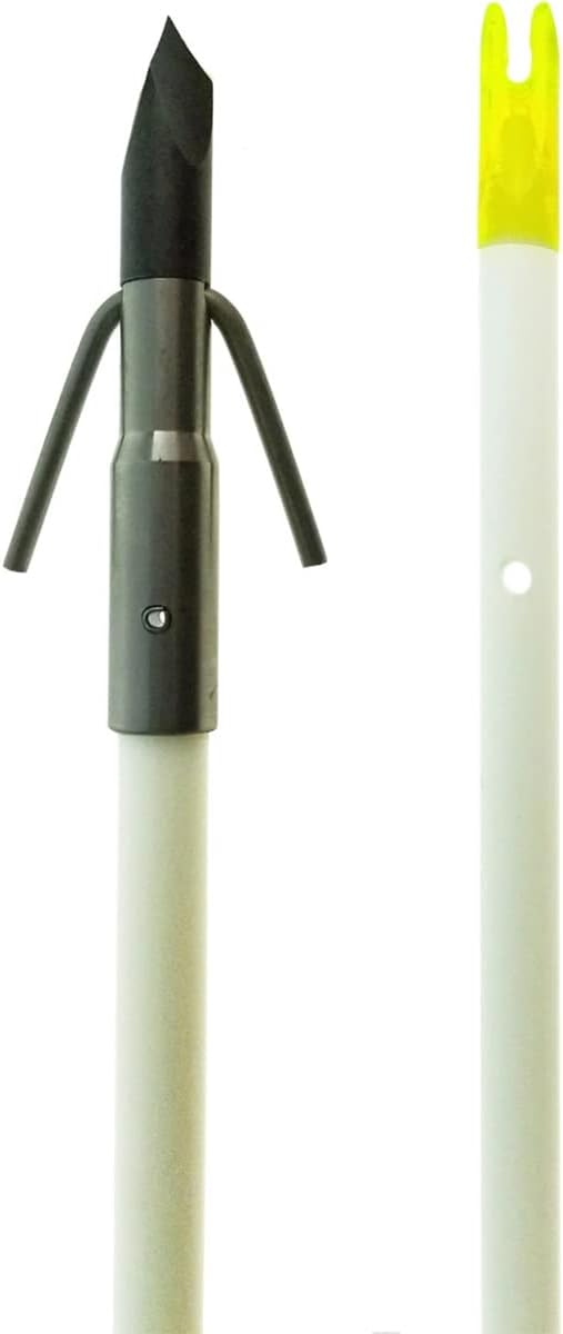 Muzzy Classic Fiberglass Bowfishing Fish Arrow with Nock and Bottle Slide Installed