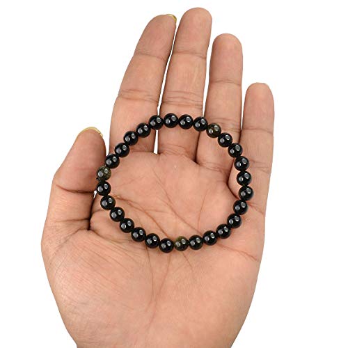 Image of Reiki Crystal Products Certified Natural Crystal Stone Bracelet 6 mm Round Beads for Men & Women | Premium Gemstone Jewellery Collection | Reiki Charged | Multiple Stone Variants Available