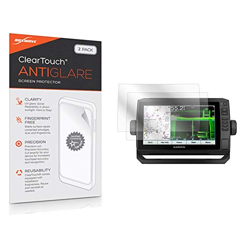 BoxWave Screen Protector Compatible with Garmin echoMAP UHD 94sv - ClearTouch Anti-Glare (2-Pack), Anti-Fingerprint Matte Film Skin for Garmin echoMAP UHD 94sv