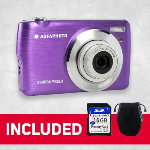 Appareil photo compact simple d'utilisation AgfaPhoto DC8200 écran LCD - 3