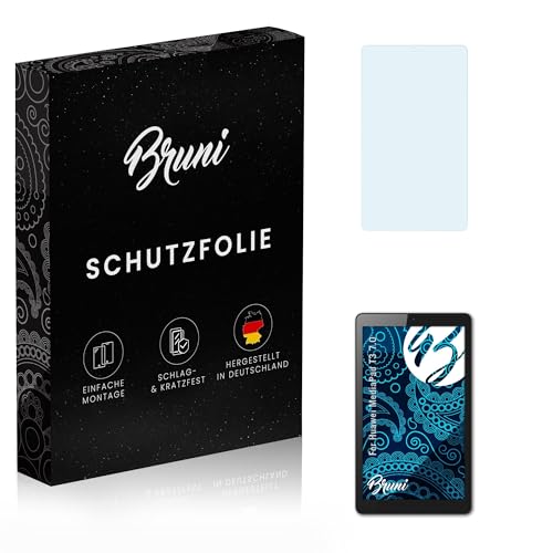 Bruni Película Protectora compatible con Huawei MediaPad T3 7.0 Protector Película, claro Lámina Protectora (2X)