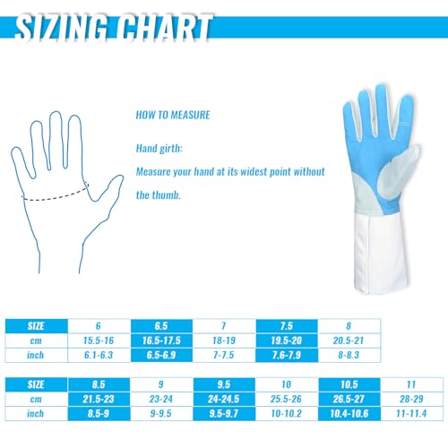 Fefosaep Fencing Gloves - Washable Anti-Skid Fencing Glove thumb #5