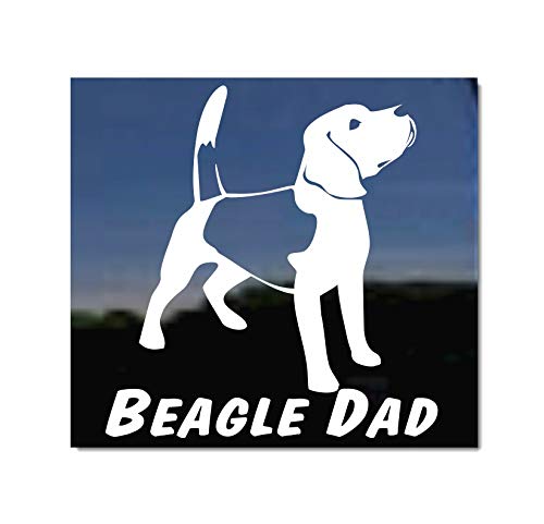Beagle Dad ~ Dog Vinyl Window Auto Decal Sticker