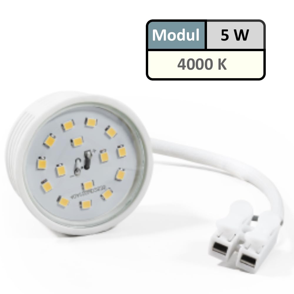 230V Leuchtmittel SMD LED Modul 10 x 5W 400lm Neutralweiß 4000K Ersetzt 50W Halogenleuchtmittel