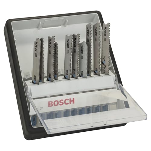 Bosch 2607010541 Stichsägeblatt ROBUSTLINE 10er Metall Expert Set, T-Schaft – Ansicht 1