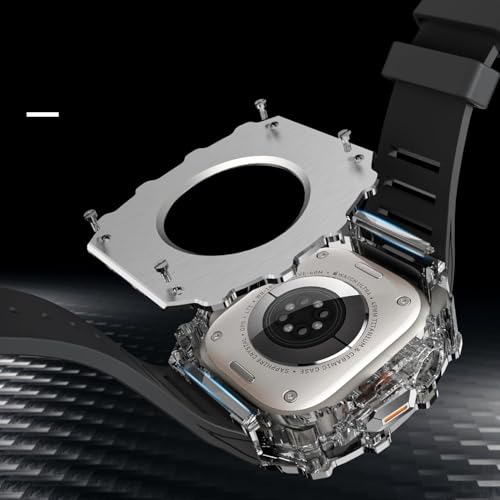 Bracelet titane Apple Watch protection intégrale boîtier acier SCHIK robuste - 5