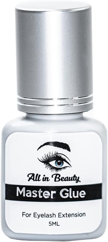 Eyelash Extension Glue, Extra Strong Glue, False Eyelash Adhesive, Lash Extension Supplies for Professionals Eyelashes Artists (5ml)