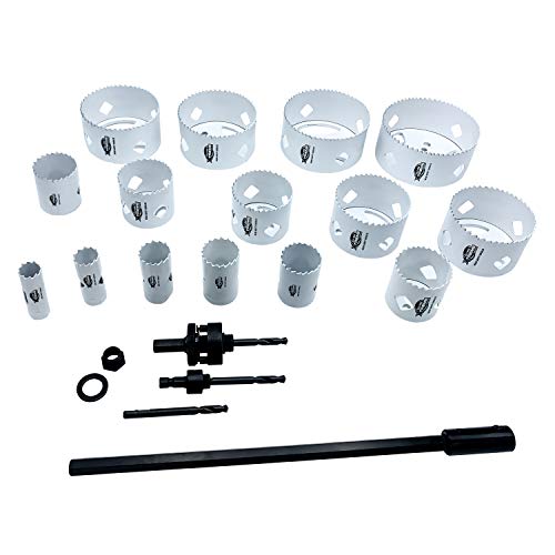 Disston E0212171 Boxed Blu-Mol Xtreme Bi-Metal Hole Saw Industrial Kits, 20-Piece #TOP4