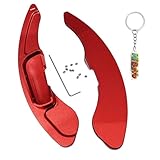 HIBEYO Auto Lenkrad Schaltwippen Verlängerung Passt für Mazda 3 6 Atenza Axela CX-5 CX-4 CX-3 MX-5 Aluminiumlegierung Shift Paddles Schaltpaddel Extension zubehör Innendekoration-Rot