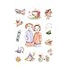 Produktbild CAOLATOR Freundschaft Aufkleber Kinder Sticker Papier Deko Mädchen Sticker für Scrapbooking Stickerbuch Tagebuch Notizbuch Kalender Dekoration #4