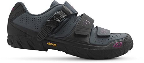 Image of Giro Terradura Women's Mountain Bike Shoe, Dark Shadow /Berry, US 8.5 / EU 40