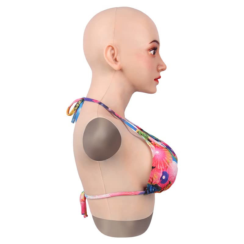 Amazon | BODYME フィメールマスク シリコンバスト付き 女装仮面 + 