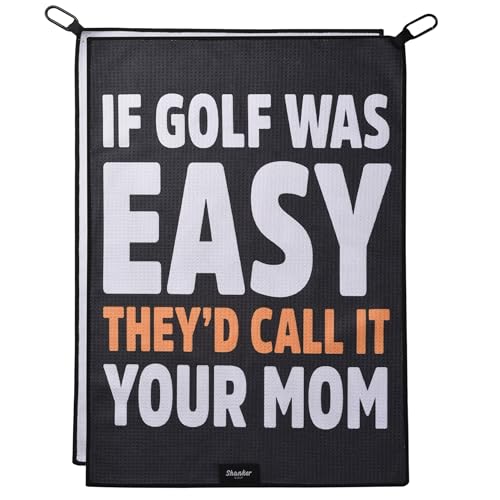 Shanker Golf - Funny Golf Towel - Microfiber Printed Golf