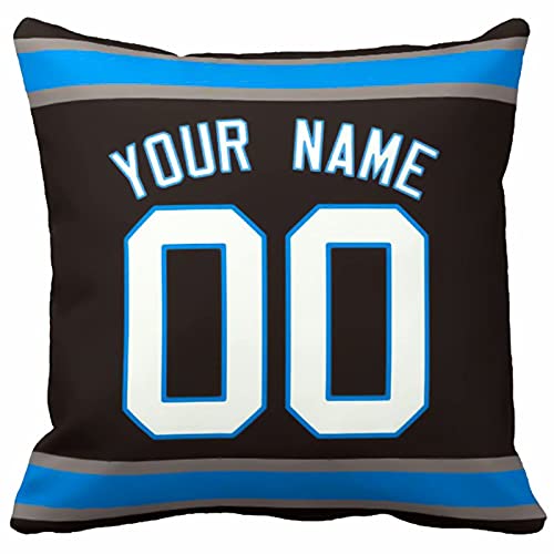 Image of ANTKING Throw Pillow 2 Pack with Custom Name and Number Personalized Gift for Men Women Boys