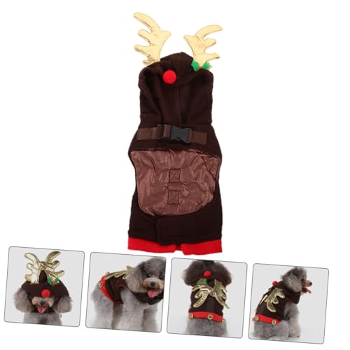 Disfraz navideño para perro Café Talla Medium miniatura 3